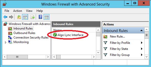 4. The Algo Lync Interface should now be able to communicate