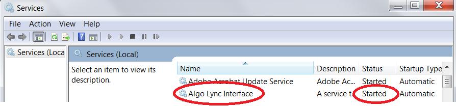 To install the Algo Lync Interface: 1) Install the Algo Lync Interface as an Administrator by right-clicking on the installer icon.