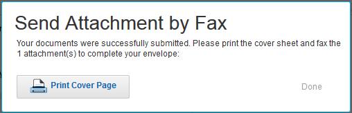 125 The recipient clicks Send by fax, the Send Attachment by Fax dialog box appears.