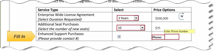 76 The conditional fields appear. The recipient completes filling out the remaining tags and signing the document.