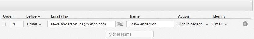 85 Signing Host information Signer Name goes here 3. Optionally, select Authentication Options (Phone Authentication, ID Check and Access Code) for the signing host.