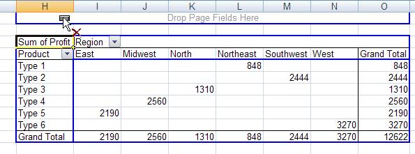 Rearranging PivotTable Data Once a PivotTable has been created, it is easy to rearrange the data if necessary.