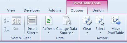 Refreshing a PivotTable The data in a PivotTable is not linked directly to the source table or range.