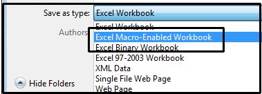 Save your changes and close the workbook. TIP: You may need to select a macro enabled file format when you save the file.