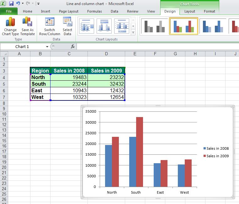 Excel 2010 Advanced Page 29 Click on one of the columns within the chart that