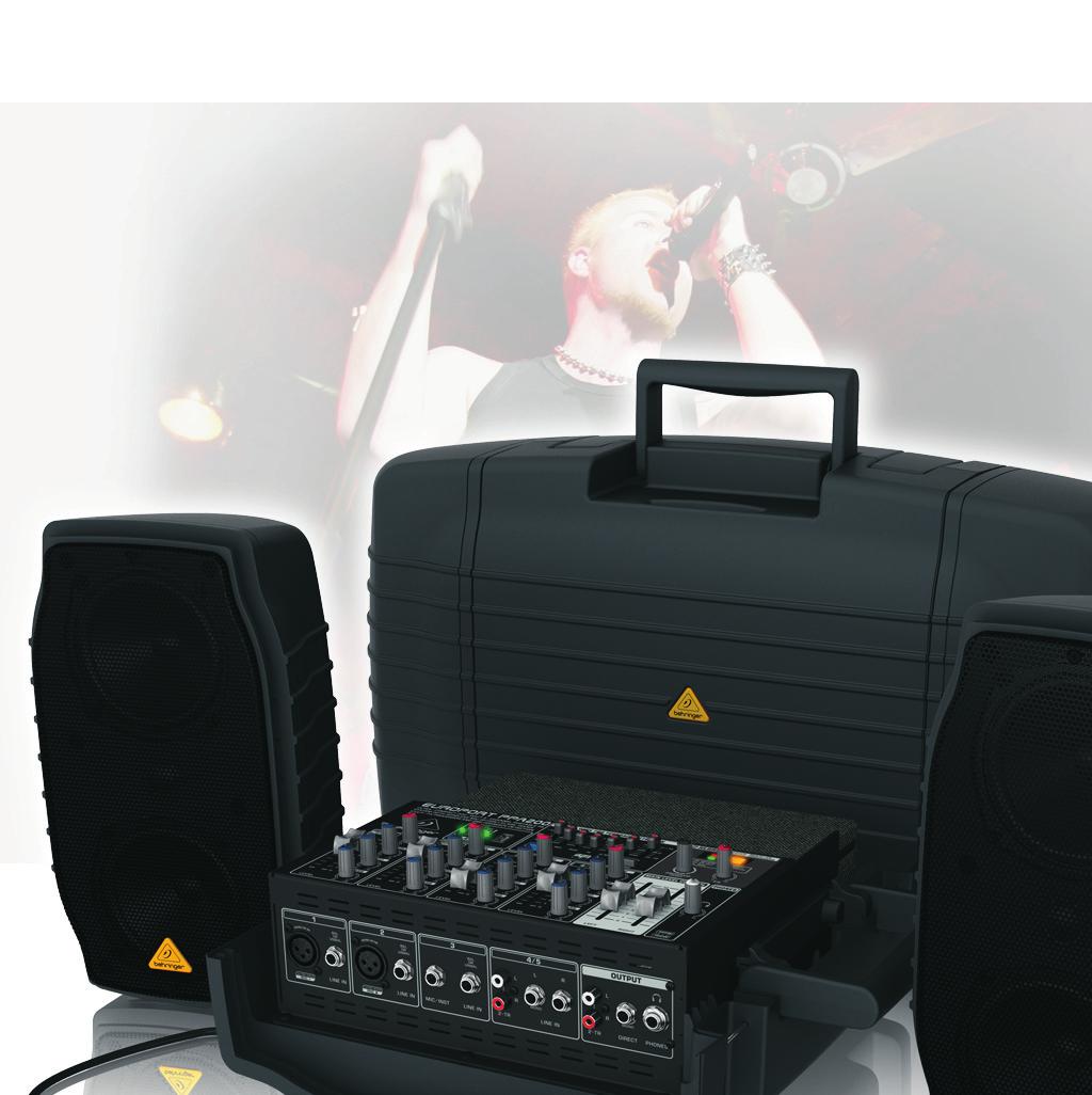 Ultra-compact 2 x 100-Watt, 5-channel portable PA system in a briefcase format Perfect for parties, schools, corporate and educational presentations, seminars, aerobics, auctioneers, working