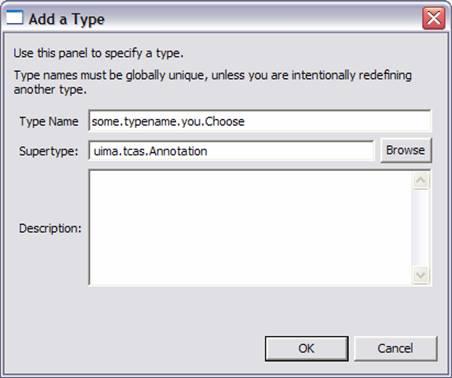 Type System Page Type names should be specified using a namespace. The namespace is like a Java package name, and serves to insure type names are unique.