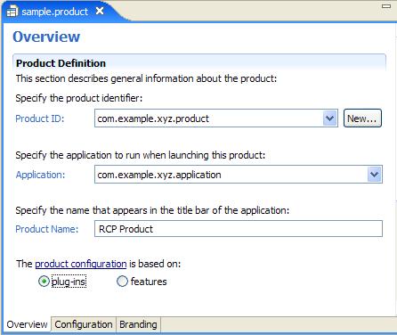 Eclipse product export wizard You can export an Eclipse product as an archive or a directory structure in the Eclipse Product Export