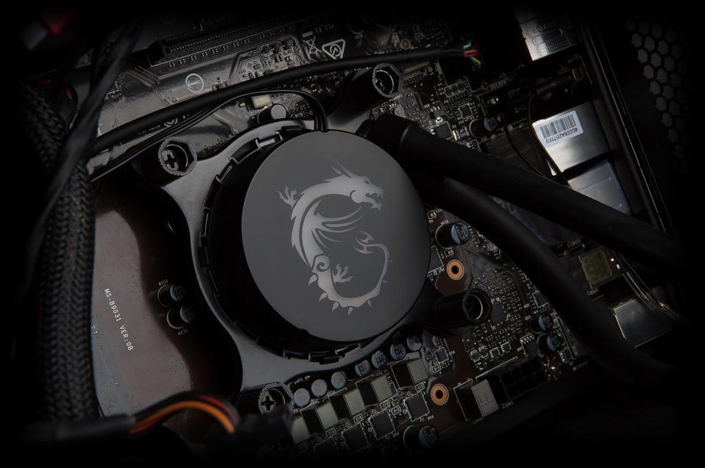 Dragon liquid cooling system to enable extreme CPU overclocking.