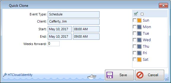 When you delete a schedule, the system will ask you to confirm Yes or No. If you click Yes, the system will then ask you to Create a Documented Event Yes or No.