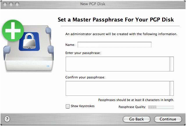 Select a file name and location for the PGP Virtual Disk, then click Save.