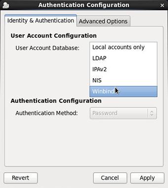 5.10 Authentication Configuration for External User Account Database