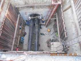 Completion of micro tunneling at
