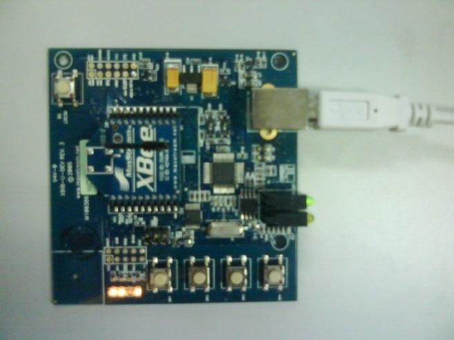 Figure 6: XBee transmitter (REMOTE) The output of the XBee transmitter will be received by the XBee receiver.
