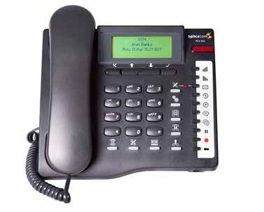 PCS 542 The entry-level PCS 542 is a cost-effective desktop IP phone, specifically designed to work with SpliceCom s range of hard, soft and hybrid phone systems to address everyday business