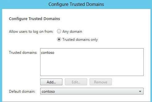 Add Xirtic to Trusted Domain Locate the Authentication node,