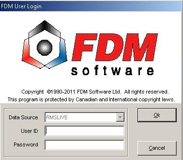 1.2 Log in to FDM RMS 1. Log in to Citrix. 2. Single-click on the Fire Services folder. 3. Single-click on the RMSLive icon. A log in window will open. 4. Enter your RMS username and password. 5.