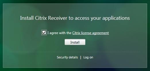 Check the box to agree to the Citrix license