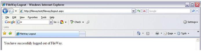 Logging Off of FileWay Click the Key icon in the FileWay toolbar to log off of FileWay.
