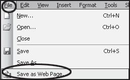 Go to the File pull-down menu and select Web Page Preview. 2.