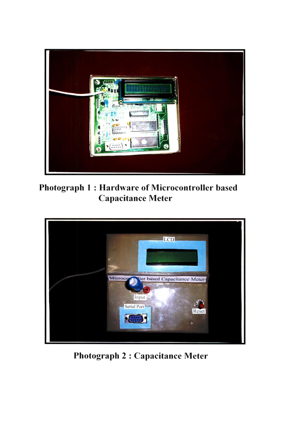 Photograph 1 : Hardware of Microcontroller based