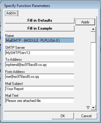 7. A box will pop up asking you to enter all the relevant details for emailing see below This will include details about your mail SMTP server which you must get from your Mail administrator, as well