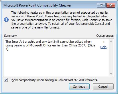 PowerPoint 2010 Intermediate Page 15 If you look at the PowerPoint Title Bar (across the top of your Microsoft PowerPoint screen), you will see that the file name followed by the message