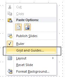 displayed click on the Grid and Guides command.