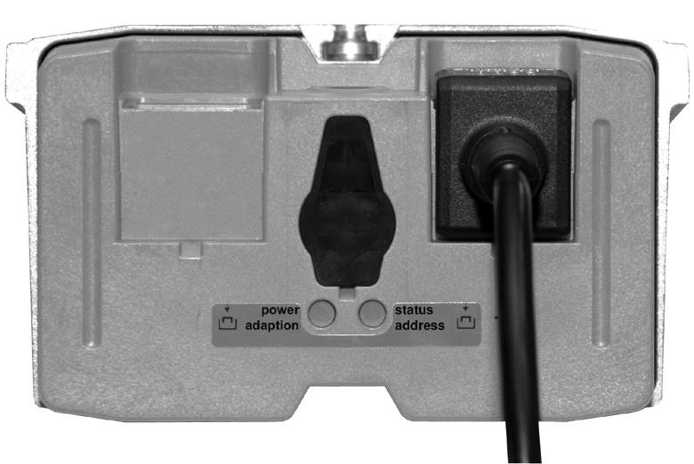 EF24A- Communicative spring return actuator, AC/DC 24 V, 30 Nm, communication via BS Operating controls and indicators 3 1 2 1 Pushbutton and green LED display Off: No voltage supply or malfunction