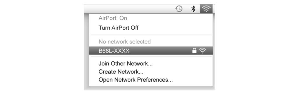 On Mac OS 1. Click on the status bar on the Mac desktop. Choose Turn AirPort On from the displayed menu. 2.