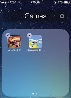 Drag one icon on top of another one that you want to be in the new folder together. 4.