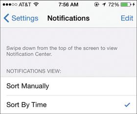 Setting Up Notifications and the Notification Center 145 2.
