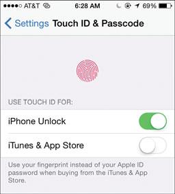 Setting Passcode, Touch ID, and Auto-Lock Preferences 165 16.