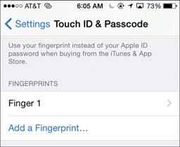 switch to off (white). Fingerprint has been recorded 16 18.