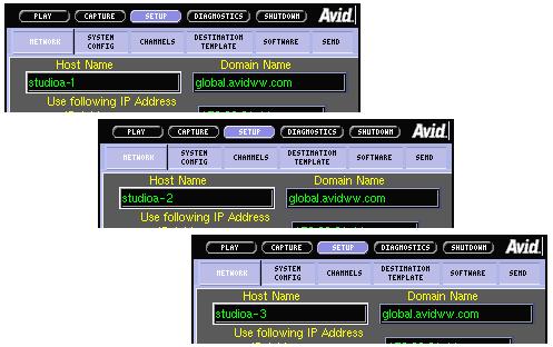 Chapter 6 AirSpeed Studio ad Playout Name the AirSpeed i the Setup > Network > Host Name text box of the AirSpeed UI. For more iformatio o the etwork settigs, see Network Tab o page 77.