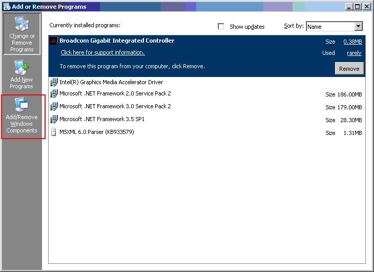 Installing and configuring IIS for Windows Server 2003 R2 (32-bit) 1.
