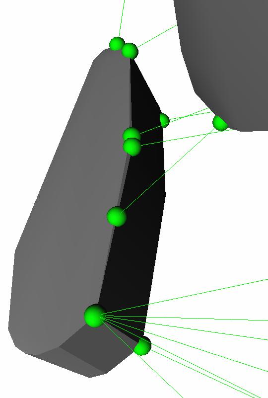 Self-Collision Detection GIVEN: Tree-like kinematic structure with N links: ASSUME: joint limits specified to prevent collisions between adjacent links.