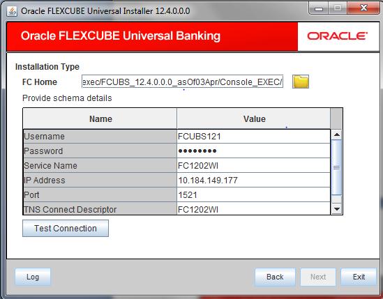 4. Enter FC Home and schema details. Also do Test Connection to check Schema details are correct. 5.
