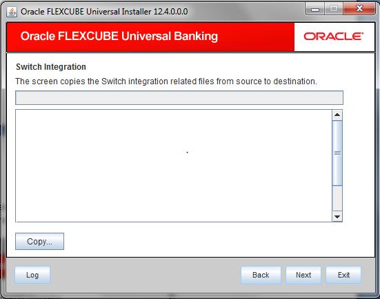 10. Click Copy to copy the switch integration related files from the source to