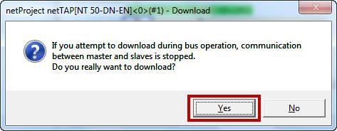 11. When a pop-up appears asking to confirm the download, click Yes and again wait for the download to proceed, which can take 1-3 minutes depending on computer speed. Figure 5.13 Confirm download 12.