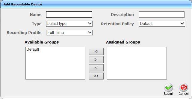 Call Recording Solution 6.15.5 Managing Recordable Devices This section shows how to manage recordable devices. To add a Recordable Device: 1.