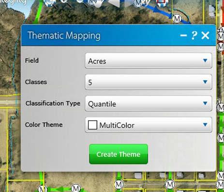 Clear buffer Creating Thematic Maps Map themes are a color coded overview of selected features based on selected