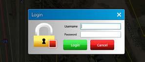 Account Management Login / Logout and access account management by clicking the lock icon in the Advanced Toolbar.