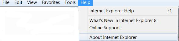 1. Open Internet Explorer 2. Click Help 3. Click About Internet Explorer 3.1.2 Firefox