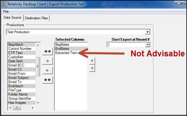 o Create Field access Relativity Desktop Client 35.2 Directions First, OCR a production. You should OCR your production after you run the production, but before you perform the final export.