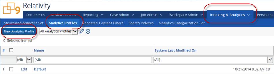 Saved Search #3 = Document set to analyze: Using search #2 above, exclude documents based on extracted text size.