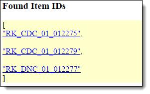 You can also navigate to a document it by pasting its ID to the end of the staging area's URL, after the word "item"
