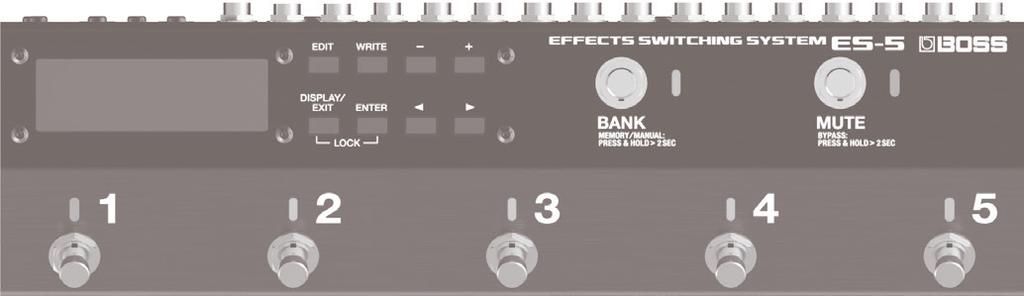 Owner s Manual Main features The ES-5 is a switching system that lets you connect effect pedals and other effect units, and then store and recall up to 200 different combinations of them.