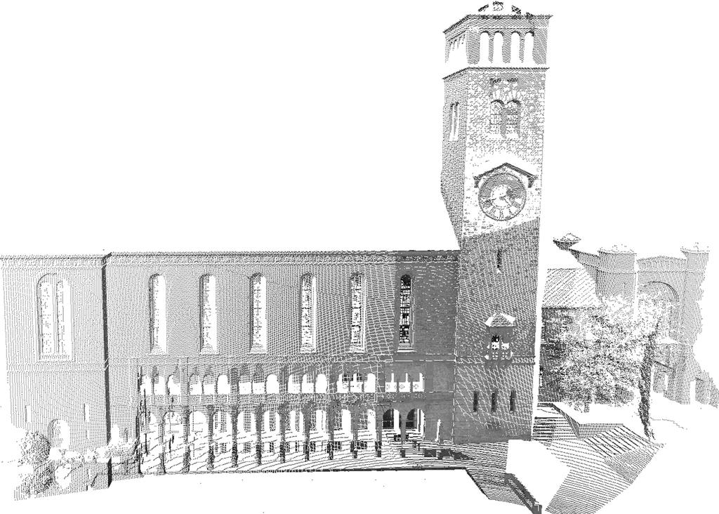 Pointcloud of UWA Winthrop Hall Scanned with laser time