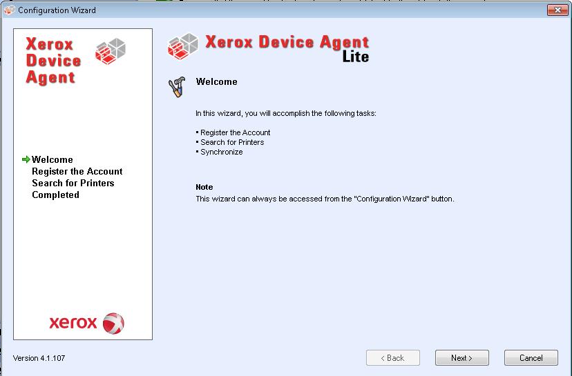 XDA Lite User Guide 4.1 The current availability of computer resources may cause a delay in the launch the Configuration Wizard, so please allow time for it to launch successfully.